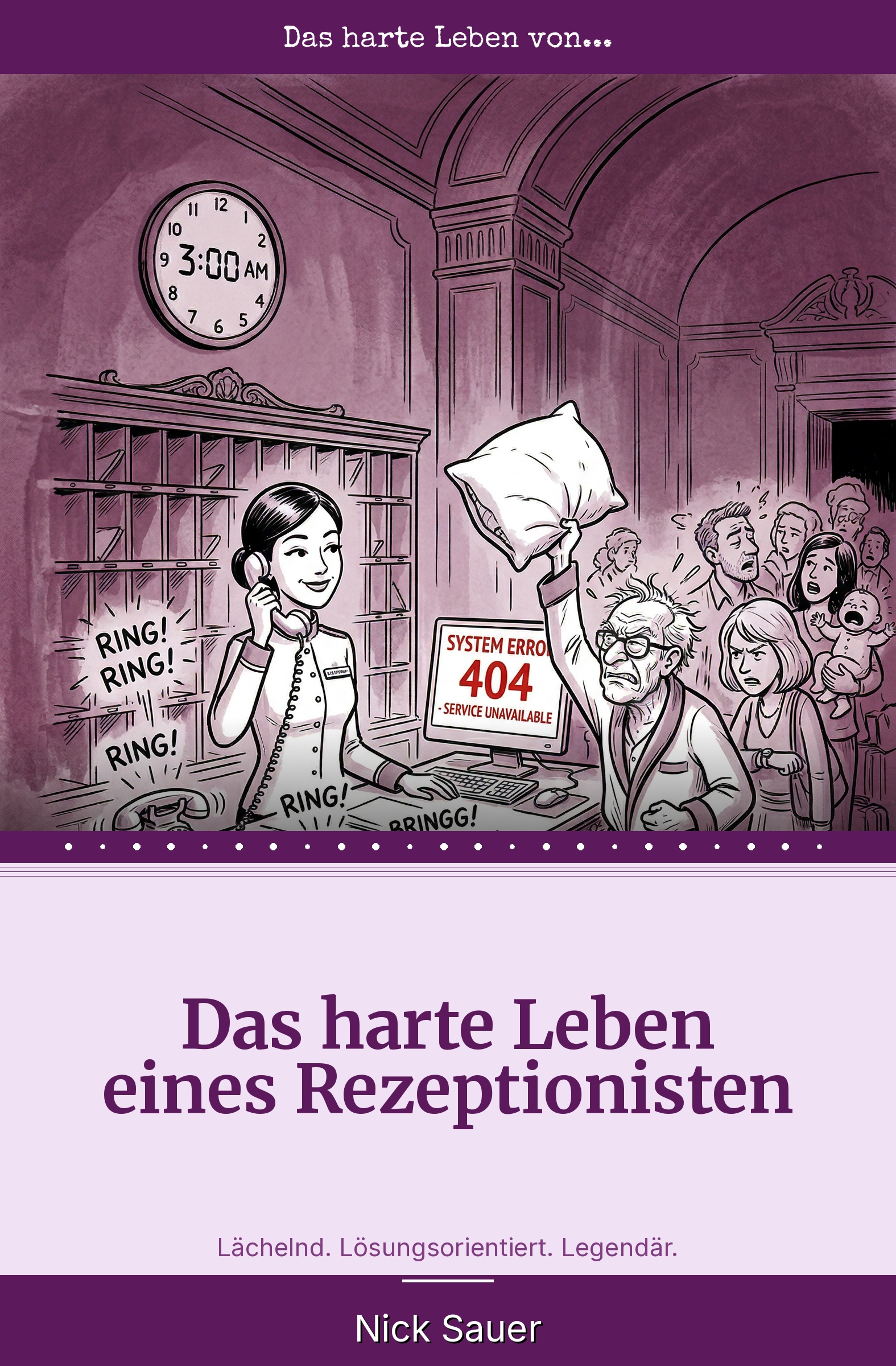 Buchcover: Das harte Leben eines Rezeptionisten